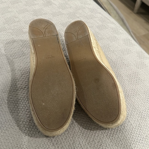 PRADA espadrille logo flat shoe - Picture 2 of 7